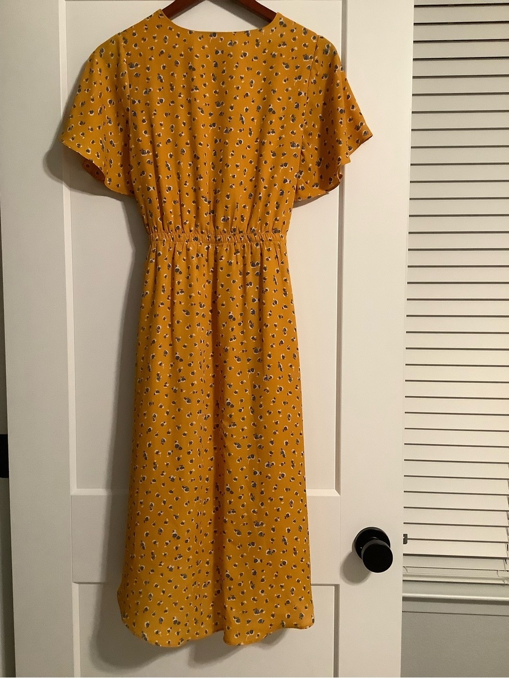 Sienna Sky Mustard Floral Midi Dress - Picture 6 of 6